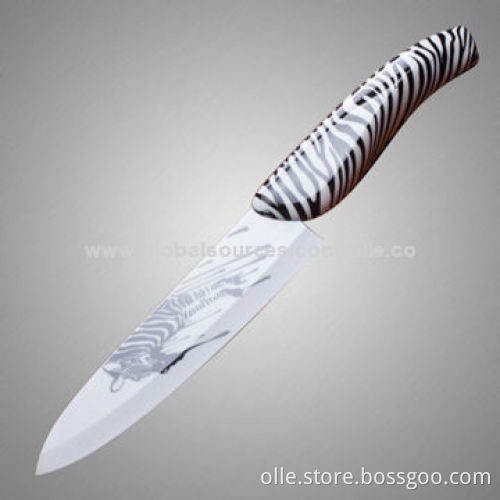 High Quality Ceramic Knife with Cute Zebra